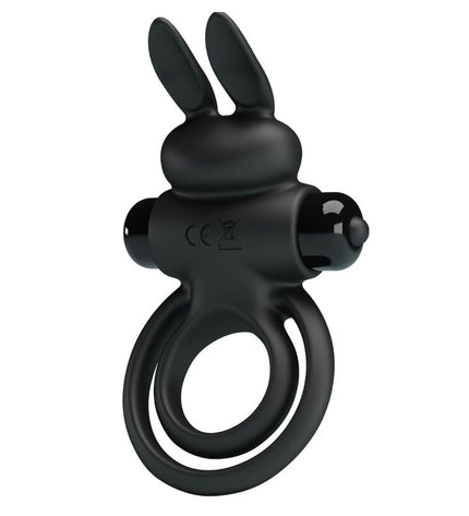 PRETTY LOVE - ANNEAU DE LAPIN VIBRATOR III POUR PÉNIS NOIR by PRETTY LOVE PARTY UP