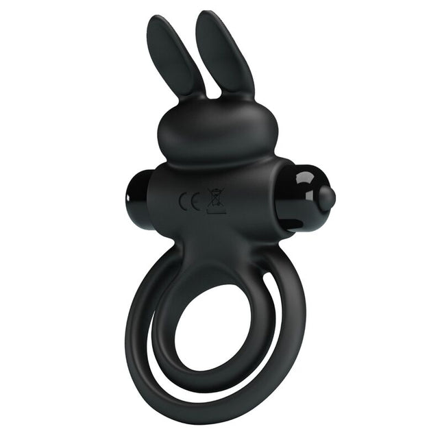 PRETTY LOVE - ANNEAU DE LAPIN VIBRATOR III POUR PÉNIS NOIR by PRETTY LOVE PARTY UP