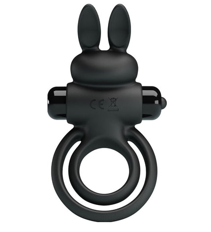 PRETTY LOVE - ANNEAU DE LAPIN VIBRATOR III POUR PÉNIS NOIR by PRETTY LOVE PARTY UP