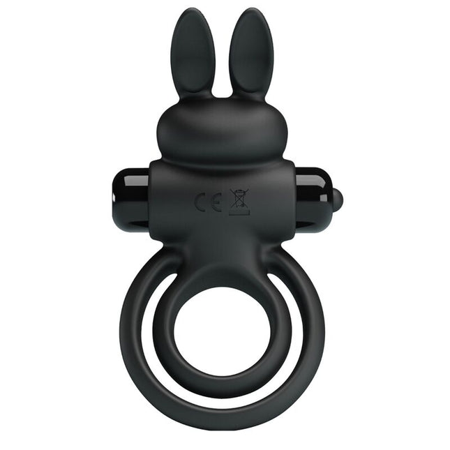 PRETTY LOVE - ANNEAU DE LAPIN VIBRATOR III POUR PÉNIS NOIR by PRETTY LOVE PARTY UP
