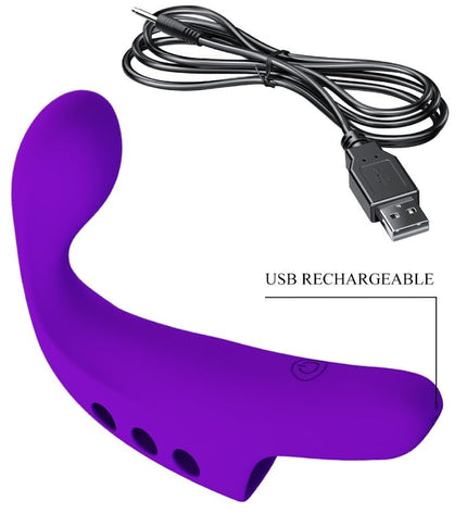PRETTY LOVE - VIBRATEUR DOIGT RECHARGEABLE GORGON VIOLET by PRETTY LOVE SMART