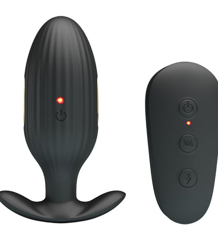 PRETTY LOVE - VIBRATEUR ANAL RECHARGEABLE KELLY PLUG NOIR by PRETTY LOVE BOTTOM