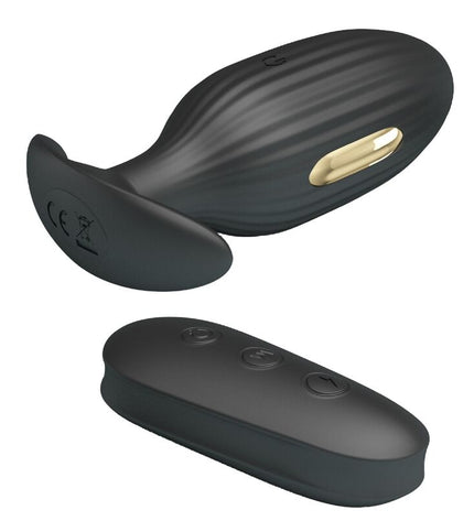 PRETTY LOVE - VIBRATEUR ANAL RECHARGEABLE KELLY PLUG NOIR by PRETTY LOVE BOTTOM
