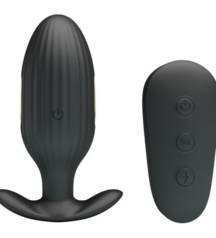 PRETTY LOVE - VIBRATEUR ANAL RECHARGEABLE KELLY PLUG NOIR by PRETTY LOVE BOTTOM