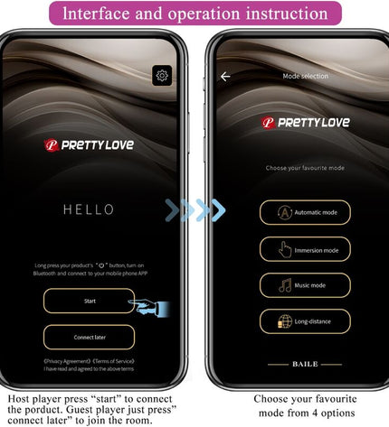 PRETTY LOVE - PLUG ANAL CONTRÔLÉ PAR APPLICATION JEFFERSON NOIR by PRETTY LOVE BOTTOM