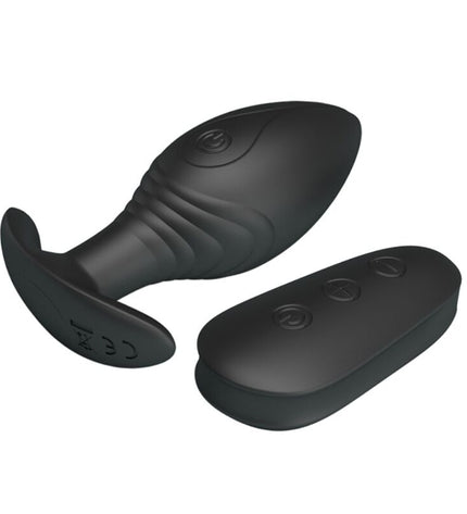 PRETTY LOVE - VIBRATEUR RECHARGEABLE REGINA ANAL PLUG NOIR by PRETTY LOVE BOTTOM