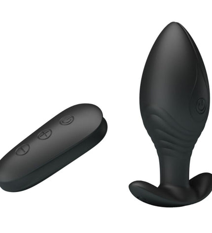 PRETTY LOVE - VIBRATEUR RECHARGEABLE REGINA ANAL PLUG NOIR by PRETTY LOVE BOTTOM