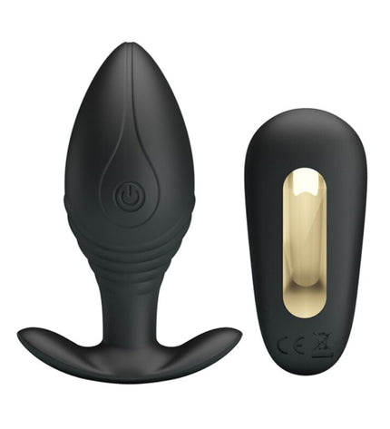 PRETTY LOVE - VIBRATEUR RECHARGEABLE REGINA ANAL PLUG NOIR by PRETTY LOVE BOTTOM