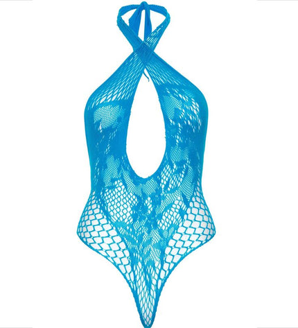 LEG AVENUE - LICOL TEDDY AVEC DENTELLE BLEU by LEG AVENUE TEDDIES