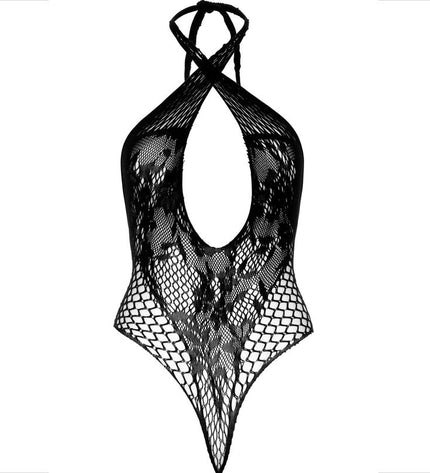 LEG AVENUE - LICOL TEDDY AVEC DENTELLE NOIR by LEG AVENUE TEDDIES