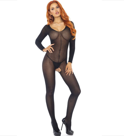 LEG AVENUE - BODYSTOCKING MANCHES LONGUES NOIR by LEG AVENUE BODYSTOCKINGS