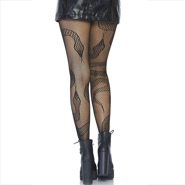 LEG AVENUE - BAS NET SERPENTS NOIR by LEG AVENUE HOSIERY