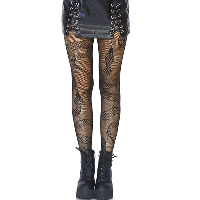 LEG AVENUE - BAS NET SERPENTS NOIR by LEG AVENUE HOSIERY