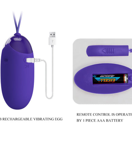PRETTY LOVE - BERGER YOUTH OEUF VIBRANT TÉLÉCOMMANDÉ VIOLET by PRETTY LOVE YOUTH
