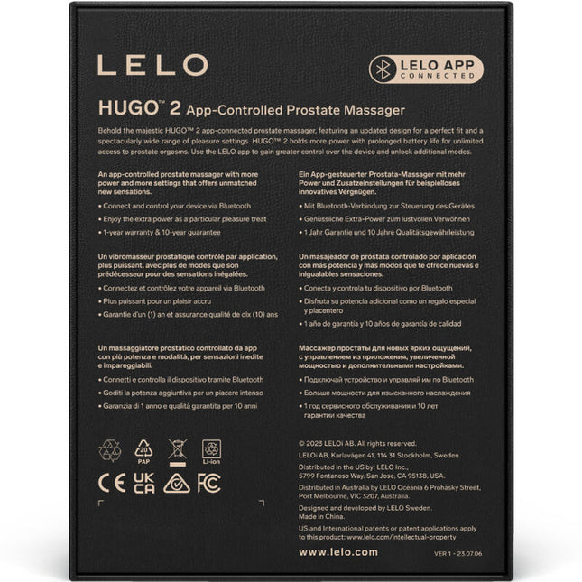 LELO - MASSEUR DE PROSTATE HUGO 2 VERT by LELO