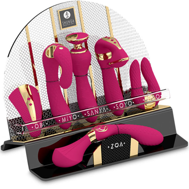 SHUNGA - PRÉSENTOIR 6 MASSEURS INTIMES FUCHSIA by SHUNGA TOYS