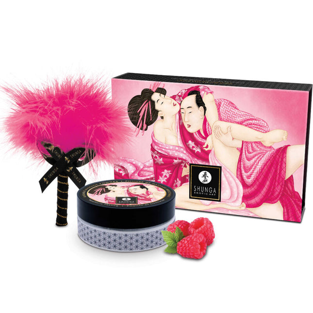 SHUNGA - KIT DE POUDRE DE MASSAGE COMESTIBLE FRAMBOISE by SHUNGA BODY POWER
