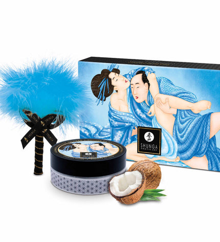 SHUNGA - KIT DE POUDRE DE MASSAGE COMESTIBLE À LA NOIX DE COCO by SHUNGA BODY POWER