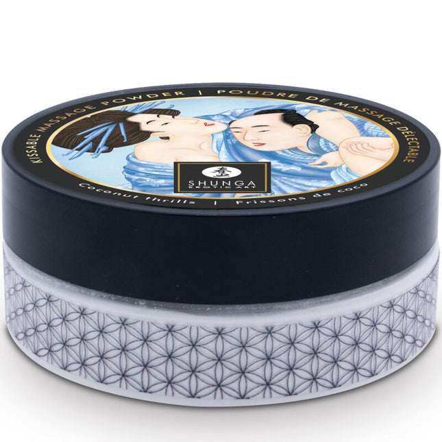 SHUNGA - KIT DE POUDRE DE MASSAGE COMESTIBLE À LA NOIX DE COCO by SHUNGA BODY POWER