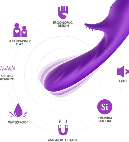 ARMONY - VIBRATEUR ROMANCE AVEC STIMULATEUR VIOLET by ARMONY VIBRATORS