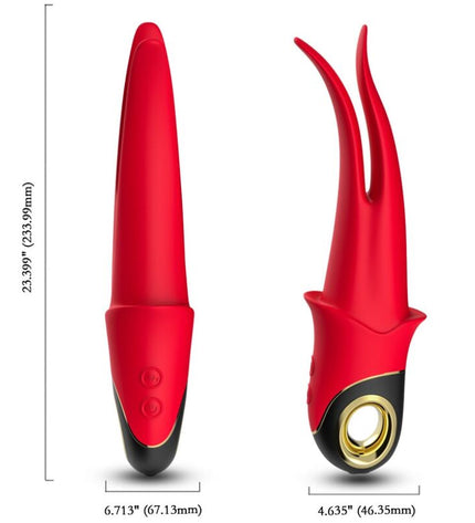 ARMONY - VIBRATEUR SHADOW DOUBLE TÊTE TEASING ROUGE by ARMONY VIBRATORS