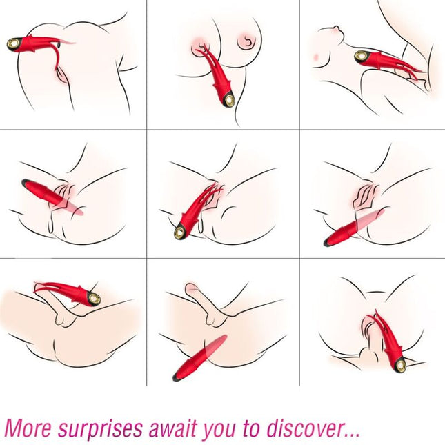 ARMONY - VIBRATEUR SHADOW DOUBLE TÊTE TEASING ROUGE by ARMONY VIBRATORS