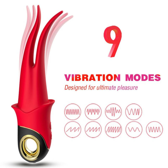 ARMONY - VIBRATEUR SHADOW DOUBLE TÊTE TEASING ROUGE by ARMONY VIBRATORS