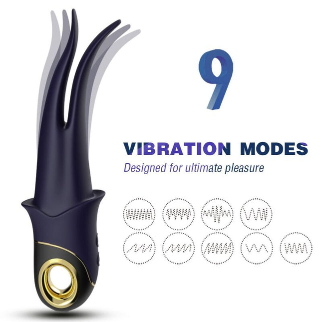 ARMONY - VIBRATEUR SHADOW DOUBLE TÊTE TEASING BLEU by ARMONY VIBRATORS