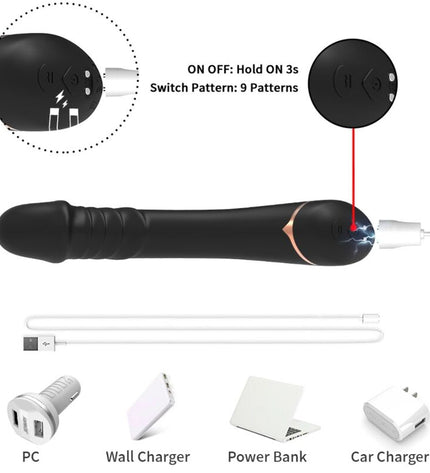 ARMONY - GODE VIBRATEUR SILICONE NOIR by ARMONY VIBRATORS