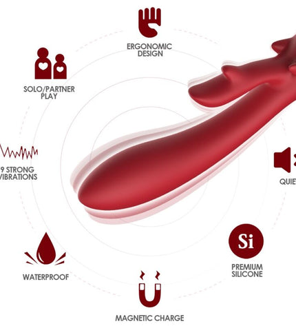 ARMONY - VIBRATEUR ELK RABBIT COURBE ROUGE by ARMONY VIBRATORS