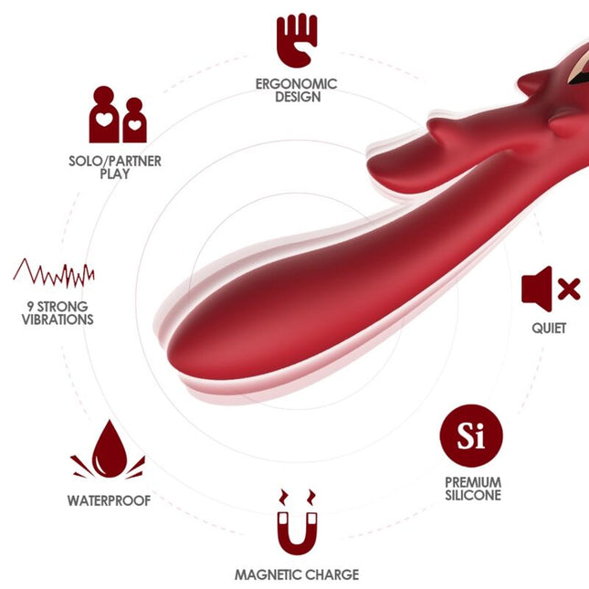 ARMONY - VIBRATEUR ELK RABBIT COURBE ROUGE by ARMONY VIBRATORS