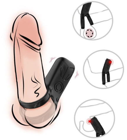 ARMONY - VIBRATEUR DOUBLE ANNEAU NOIR by ARMONY FOR HIM