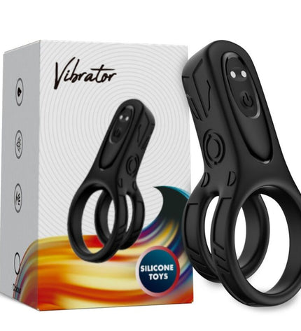 ARMONY - VIBRATEUR DOUBLE ANNEAU NOIR by ARMONY FOR HIM