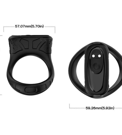 ARMONY - ANNEAU VIBRATEUR & MULTIPOSITION NOIR by ARMONY FOR HIM