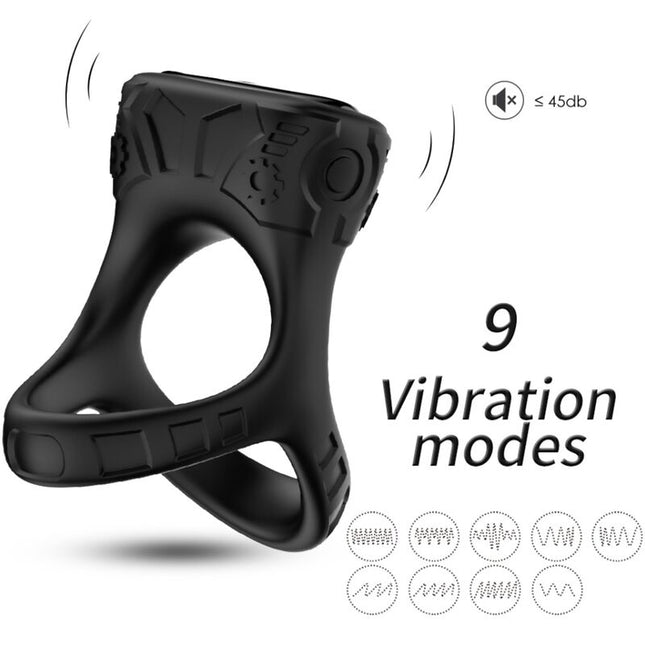 ARMONY - ANNEAU VIBRATEUR & MULTIPOSITION NOIR by ARMONY FOR HIM