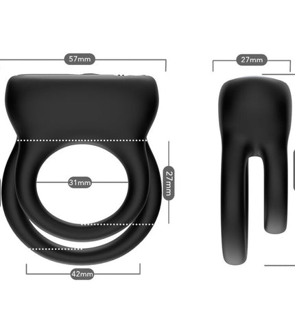 ARMONY - VIBRATEUR DOUBLE ANNEAU NOIR by ARMONY FOR HIM