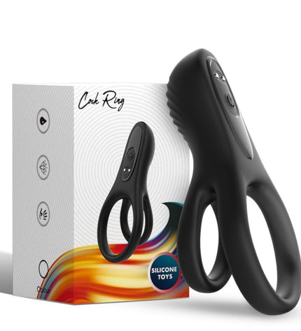 ARMONY - VIBRATEUR DOUBLE ANNEAU NOIR by ARMONY FOR HIM