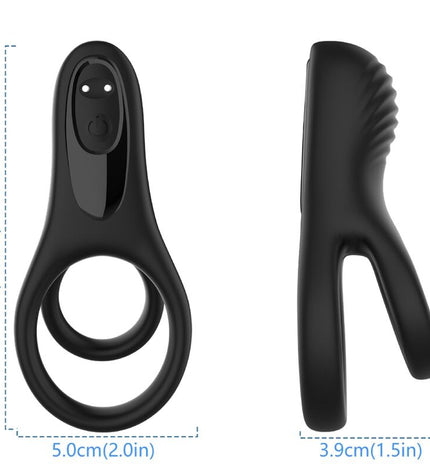 ARMONY - VIBRATEUR DOUBLE ANNEAU NOIR by ARMONY FOR HIM