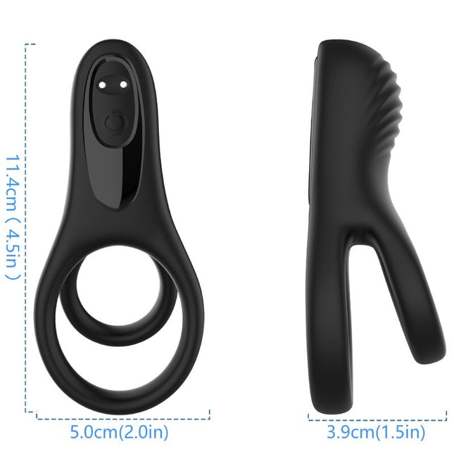 ARMONY - VIBRATEUR DOUBLE ANNEAU NOIR by ARMONY FOR HIM