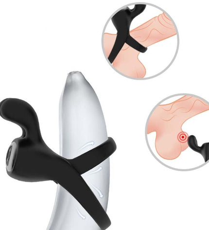 ARMONY - ANNEAU VIBRATEUR LAPIN NOIR by ARMONY FOR HIM
