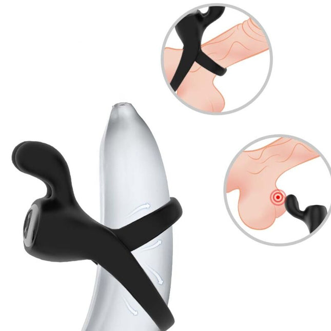 ARMONY - ANNEAU VIBRATEUR LAPIN NOIR by ARMONY FOR HIM