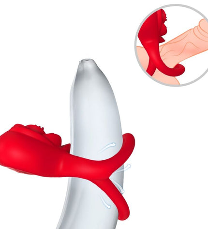 ARMONY - ANNEAU VIBRATEUR COEUR ROUGE by ARMONY FOR HIM