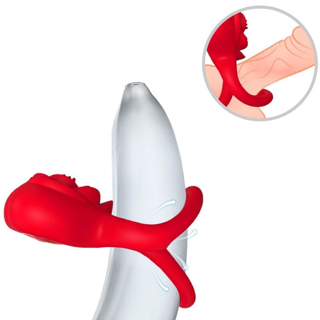 ARMONY - ANNEAU VIBRATEUR COEUR ROUGE by ARMONY FOR HIM