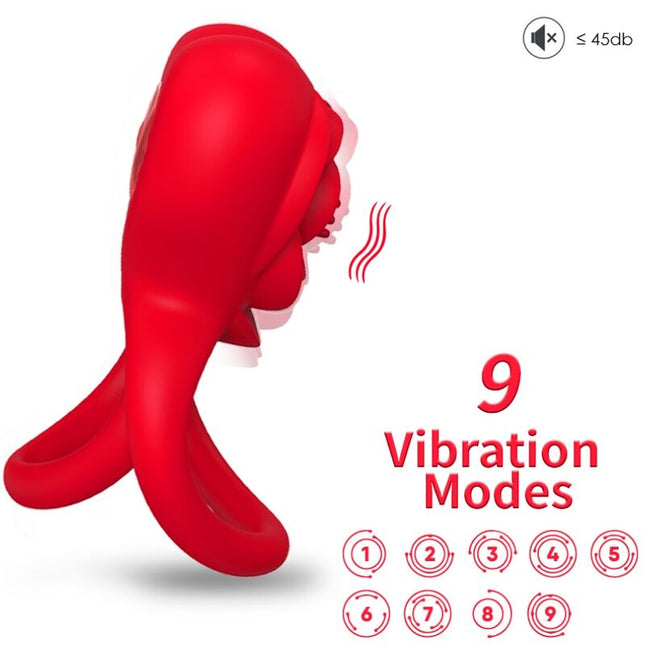 ARMONY - ANNEAU VIBRATEUR COEUR ROUGE by ARMONY FOR HIM