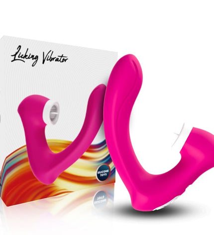 ARMONY - SECRETKISS LÉCHAGE DE CLIT VIBRANT ET VIBRATEUR FUCHSIA COURBÉ by ARMONY STIMULATORS