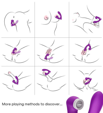 ARMONY - SECRETKISS LICKING VIBRANT CLITO & VIBRATEUR COURBE VIOLET by ARMONY STIMULATORS