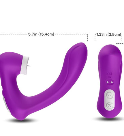 ARMONY - SECRETKISS LICKING VIBRANT CLITO & VIBRATEUR COURBE VIOLET by ARMONY STIMULATORS