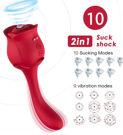 ARMONY - ROSELOVER SUCCION ET STIMULATEUR DE CLITORIS ROUGE by ARMONY STIMULATORS