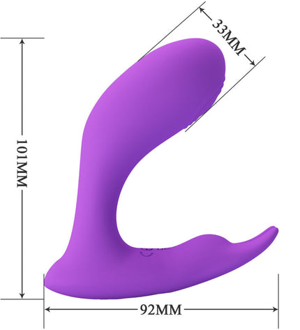PRETTY LOVE - TÉLÉCOMMANDE À VIBRATION ET PULSATION IDABELLE VIOLET by PRETTY LOVE BOTTOM