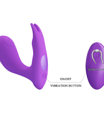 PRETTY LOVE - TÉLÉCOMMANDE À VIBRATION ET PULSATION IDABELLE VIOLET by PRETTY LOVE BOTTOM